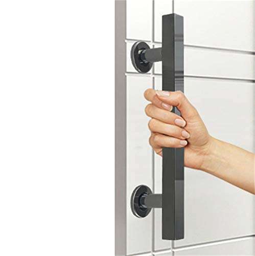 LHL-DD Door Handle, Handle Home Glass Doors Handles Barn Door Alloy Hotel Push Pull Stainless Steel Handle Push Hardware Handles 30cm(11.8in) 2