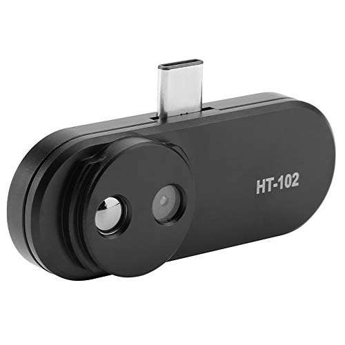 HT-102 Infrared Thermal Imaging Camera, Higher IR Resolution Android Thermal Camera, IR Thermal Imager Camera Phones Black 2