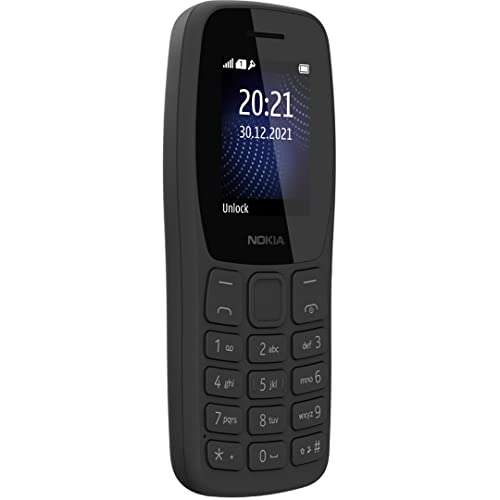 Nokia 105 Single SIM, Keypad Mobile Phone with Wireless FM Radio | Charcoal 5