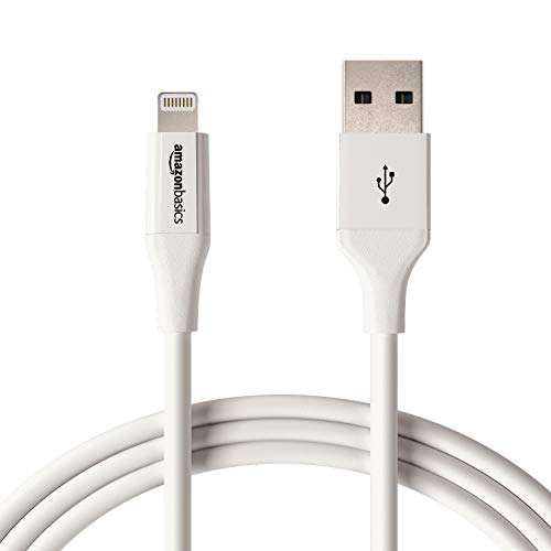 Amazon Basics USB A to Lightning MFi Certified Charging Cable (White, 1.8 meter) 2