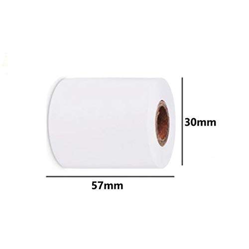 Renzhe Mini Printer - Portable Smart Photo Printer for All Smartphone Pocket Printer -Thermal Bluetooth Label Printer with 11pcs Thermal Paper Rolls, Wireless POS Photo Printer 5