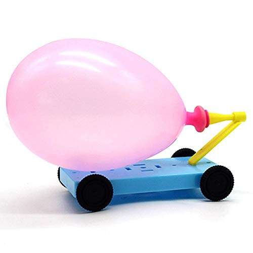 heaven2017 Balloon Car Recoil Force Model Kit, Physics Experiment Educational Kids Balloon Vehicle Toy 2