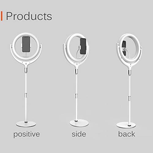 Fill light ZGM Beauty Light Ring LED Rotation Selfie Makeup Mirror Phone Live Broadcast Hose Clamp Telescopic Stand 3 Color Temperature Shooting Video 6