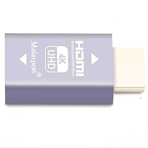 Hdmi Edid Emulator Passthrough 3rd Generrtion Aluminum fit Headlesskeep The EDID of The Monitor Active Switches and Extenders 3840x2160@59Hz 1P 4