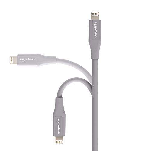 AmazonBasics Apple Certified Lightning to USB Charge and Sync Cable, Advanced Collection, 10 Feet (3 Meters) - Grey 4