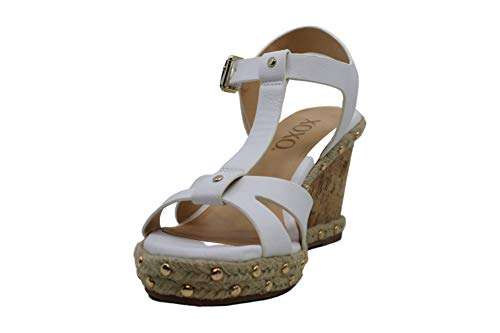 XOXO Womens Shoes Isla Closed Toe Casual Espadrille Sandals White 4