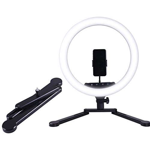 LBBL LED Selfie Ring, I-Shaped Bracket 18Inch Brightness Adjustment USB 3 Light Modes 10-Level Brightness for Makeup Selfie Photography Live Streaming 2