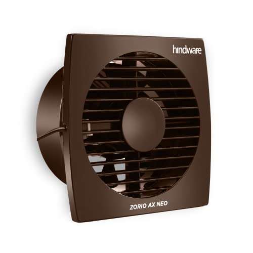 Hindware Zorio Ax Neo 150mm Exhaust Fan with Low Noise, Powerful Air Suction and High Speed, For Kitchen or Bathroom Overload Protection For Odourless, Clean and Fresh Air (Brown) (HAFZAN6BBR24PP6) 2