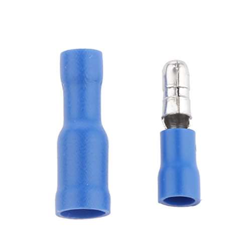 Plastic Fully Insulated Male Female Wire Bullet Connector Electrical Crimp Terminals (Blue, 11-2.6 mm) - Pack of 100 Pieces 4