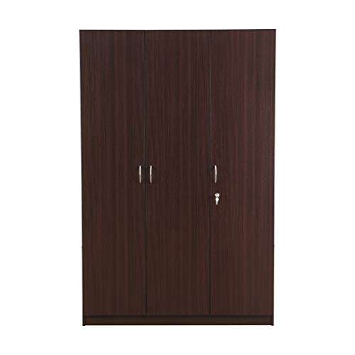 HomeTown Willy Engineered Wood Three Door Wardrobe in Walnut Colour 3