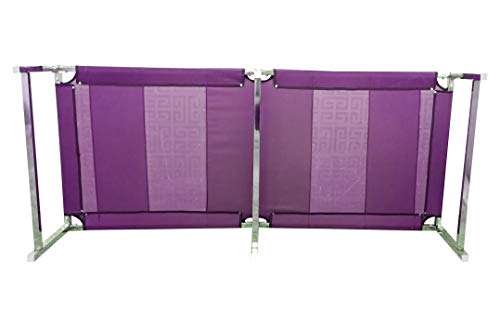 Gitesh Cloth and Stainless Steel Frame Folding Bed Cot for Camping Picnic Home and Outdoor for Seating with Sleeping(Set of 1 pcs) 4