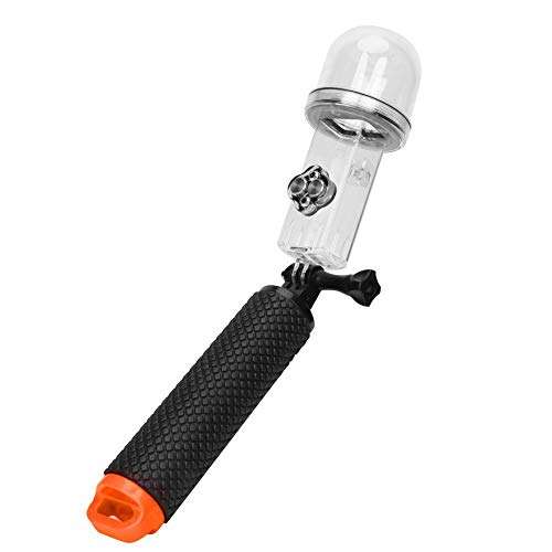 riuty Action Camera Waterproof Cease Plastic Diving Waterproof Shell Underwater Case Floating Rod Selfie Stick for DJI OSMO Pocket Sports Camera(Orange) 6