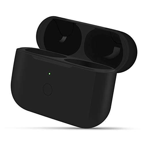 Wireless Charging Case Compatible Air-pod Pro (3 Gen 2019), Charger Case Replacement for Air pod Pro, 660mAh Built in Battery Charging with Pairing Button -No Earbuds Incloud (Black) 2