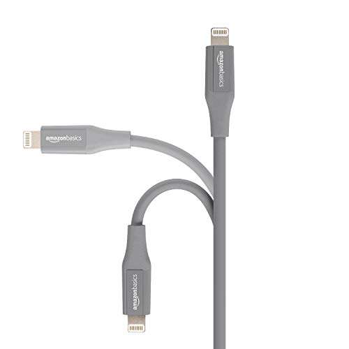 AmazonBasics Apple Certified Lightning to USB Charge and Sync Tough Cable, 3 Feet (0.9 Meters) - Grey 3