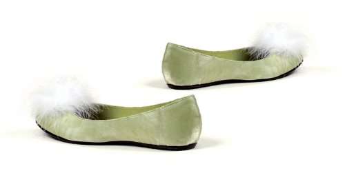 Ellie Shoes Womens Flat Satin Pump (Green;8) 3