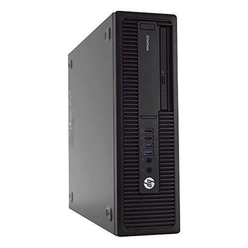 HP 800G2 PC Desktop Computer, i5-6500, 8GB DDR4 RAM 240GB SSD, Windows 10 Pro, New 23.6 FHD LED Monitor, New 1080p Webcam, New 16GB Flash Drive, Wireless Keyboard & Mouse, WiFi (Renewed) 4