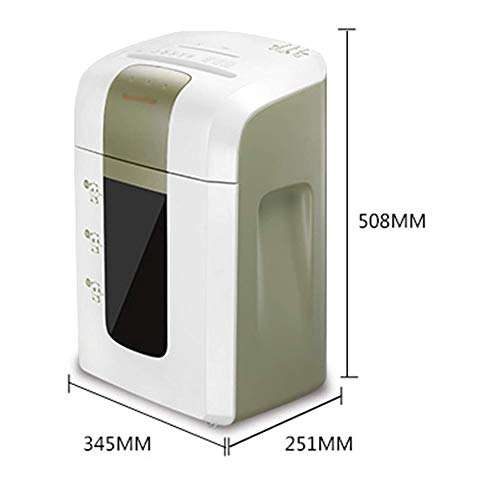 Shredder for Home/Office 8-Sheet Paper Shredder, Waste Paper Card Breaker for 40 Minutes Continuous 4 Levels of Confidentiality (Size : 34.5 24.1 50.8cm) 3