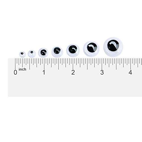 Siasky 700 Pcs Mixed Wobbly Wiggle Googly Eyes with Self-Adhesive for DIY Scrapbooking Crafts (Assorted Sizes) 3
