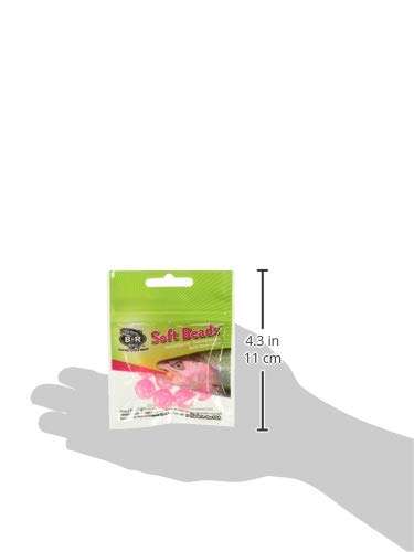 BnR Tackle SBMP14 Soft Beads, 14 mm, Mottled Pink, Neutral Buoyancy, 10/Pack 4