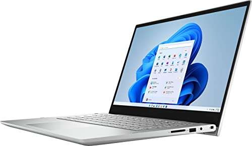 Dell Inspiron 5406 Home & Business 2-in-1 Laptop (Intel i3-1115G4 2-Core, 8GB RAM, 512GB PCIe SSD, Intel UHD, 14.0" 60Hz Touch HD (1366x768), WiFi, Bluetooth, Win 11 Home) with D6000 Dock 4