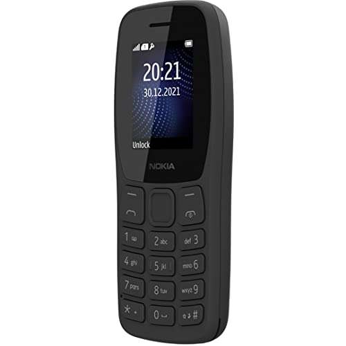 Nokia 105 Single SIM, Keypad Mobile Phone with Wireless FM Radio | Charcoal 6