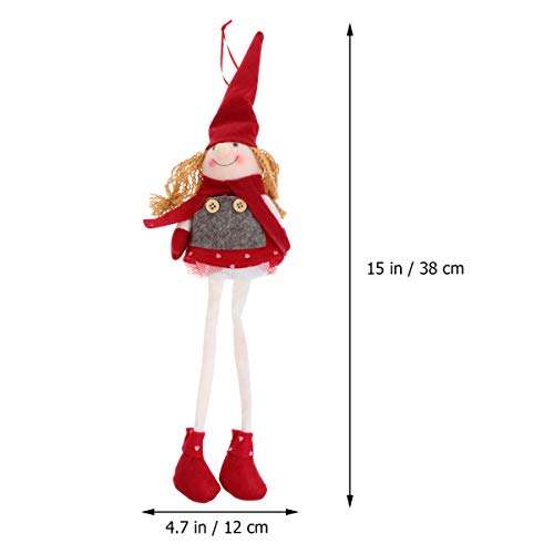 EXCEART 2pcs Elf Plush Christmas Stuffed Toys Girl Adorable Elves Figure Xmas Ornaments Holiday Plush Characters Holiday Decoration 4