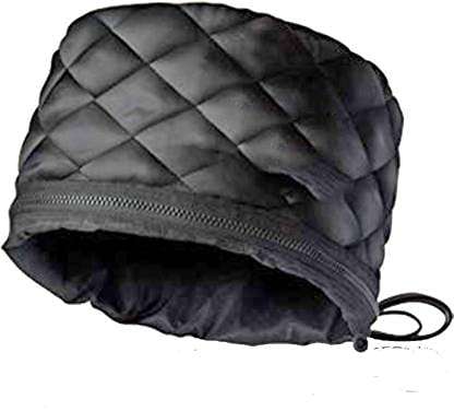 GaxQuly Spa cap Electric Heat hair care thermal treatment with beauty steamer nourishing heating cap for spa at home travel hair steamer for women (Black) 2