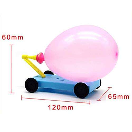 heaven2017 Balloon Car Recoil Force Model Kit, Physics Experiment Educational Kids Balloon Vehicle Toy 6
