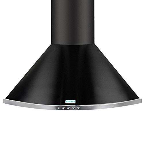 Faber 60 cm 1095 m³/HR Pyramid Kitchen Chimney (HOOD TENDER 3D BK T2S2 LTW 60, 2 Baffle Filters, Black) 5