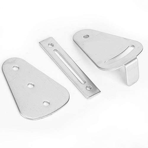 Cuque Hardware Accessories Door Lock, Stainless Steel Barn Sliding Door Lock, Brushed Texture for Hanging Rail Lock for Barn Door Lock 3