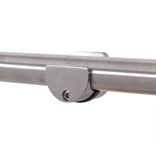 Stainless Steel Glass Sliding Door Hardware for Interior Doors - (Length: 6ft (1.83m)) 6