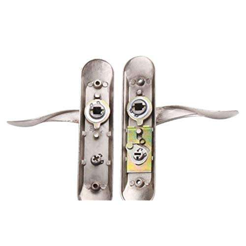 Bathroom Traditional Door Handle Set with Privacy Lock Steel Door Handle Levers for Dining Door Kitchen Door, for Door Thickness: 40mm 5