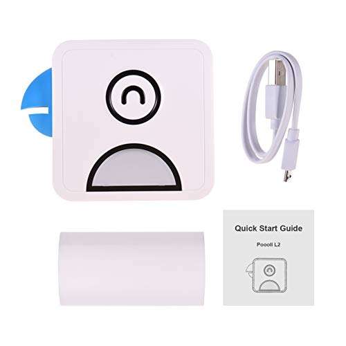 Aibecy Pocket Thermal Printer 58mm Wireless BT Printer 300dpi Photo Printer with 1 Roll Thermal Paper for Printing Labels Lists Making Journals Hand Account Planner Compatible with Android iOS 3