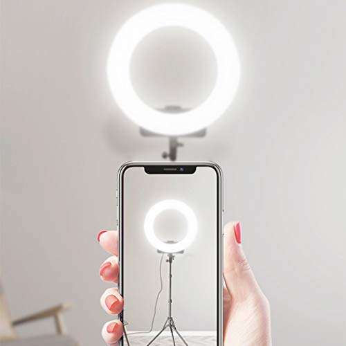 Ring light 18-inch Photography, with Bracket Fill Light, Selfie Beauty Skin Rejuvenation Light, with LED high-Definition Display, Support for External Shooting with Lithium Battery 4