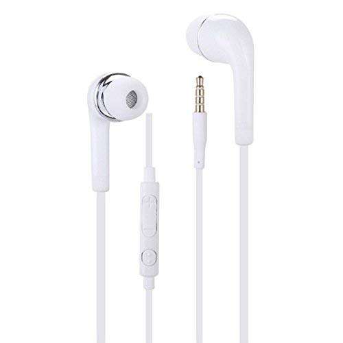 Wired in-Ear Headphone/Earphones Ultra Bass & Dolby Sound 3.5MM Jack with Mic & Volume Control for All/Anroid/Devices - (White) 2