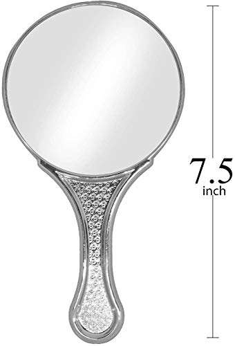 Pelo Handheld Mirrors For Gifting Purpose, Light Weighted Mirror, Easy To Carry Mirrors, Pink, 30 Gram, Pack Of 1 3