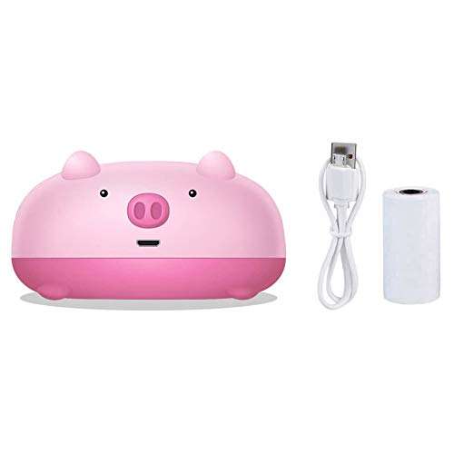 Renzhe Mini Printer - Portable Smart Photo Printer for All Smartphone Pocket Printer -Thermal Bluetooth Label Printer with 11pcs Thermal Paper Rolls, Wireless POS Photo Printer 3