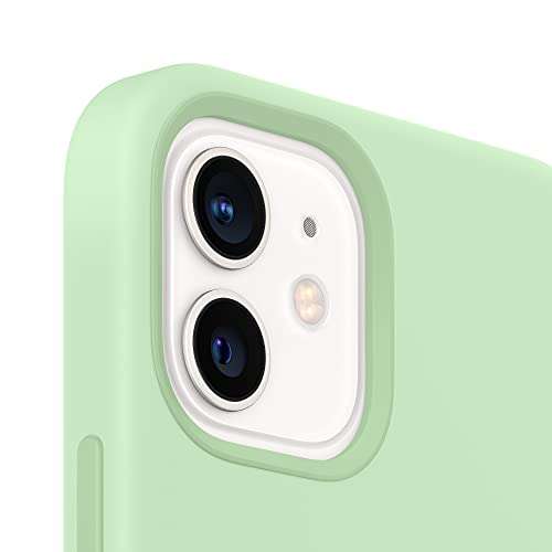 Apple Silicone Case with MagSafe (for iPhone 12, 12 Pro) - Pistachio 4