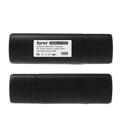 RGBIWCO - Wireless Express Adapter,300Mbps Fenvi FV-N700 Dual Band USB Wireless WiFi Network Card Adapter for Samsung Smart TV Computer Use 2