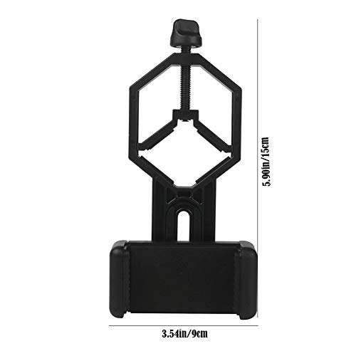 Apofly 1PC Telescope Phone Mount Cellphone Telescope Adapter Mount Metal Black Work with Binocular Monocular Spotting Scope Microscope for iPhone Samsung HTC 4
