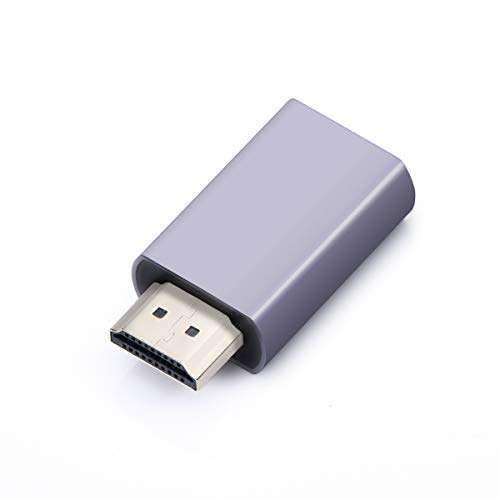Hdmi Edid Emulator Passthrough 3rd Generrtion Aluminum fit Headlesskeep The EDID of The Monitor Active Switches and Extenders 3840x2160@59Hz 1P 6