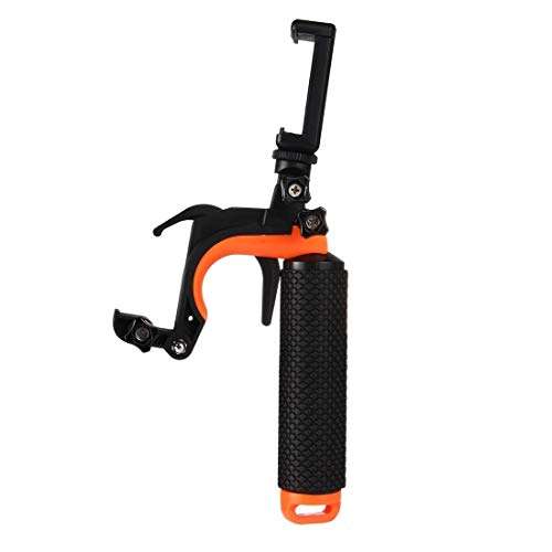 3 in 1 Pistol Trigger Set (Shutter Trigger + Phone Clamp + Floating Hand Grip Diving Buoyancy Stick) with Adjustable Anti-lost Strap & Screw & Tripod Adapter for iPhone, Galaxy, Sony, and other Smartp 3