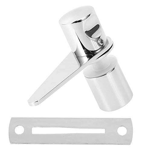 Glass Door Bolt, Practical and Sturdy Glass Door Latch, Simple to Install Copper + 304 Stainless Steel Household Supplies for Bathroom Doors Glass Doors 5