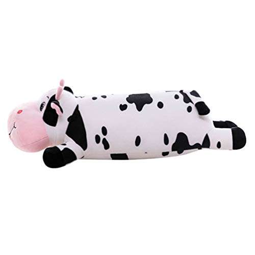 VALICLUD Plush Cow Toy Stuffed Animal Hug Pillow New Year Mascot Doll Sofa Pillow Animal Toy Ox Year Plush Doll 55x12cm 2