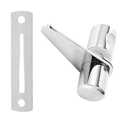 Glass Door Bolt, Practical and Sturdy Glass Door Latch, Simple to Install Copper + 304 Stainless Steel Household Supplies for Bathroom Doors Glass Doors 4