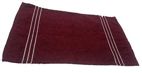 Nikyanka Super Absorbent Cotton Hand & Kitchen Towel Set of 5 Towels (14x21 Inch) Maroon Color 3