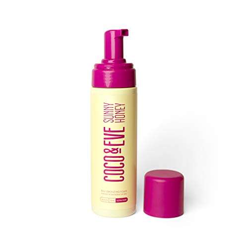Coco & Eve Sunny Honey Bali Bronzing Foam (Ultra Dark). Natural Sunless Self Tanner Mousse. Anti Cellulite, Anti Aging, Organic Sunless Self Tanning Lotion 3