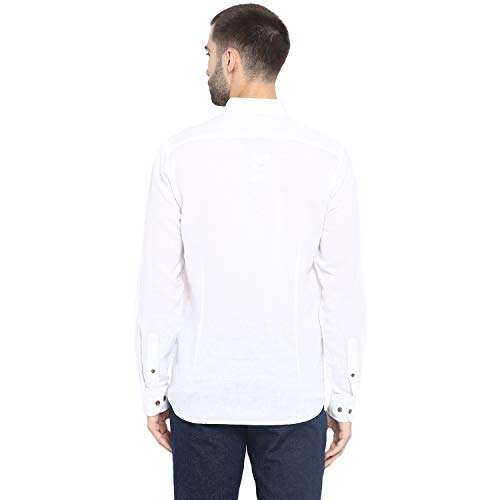 Red Tape Men's Solid Regular fit Casual Shirt (RSF9085_White XL) 5
