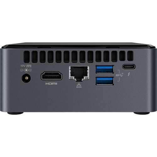 Intel NUC NUC8I5BEH Home and Business Desktop Black (Intel i5-8259U 4-Core, 64GB RAM, 1TB PCIe SSD + 1TB HDD (2.5), Intel Iris Plus 655, WiFi, Bluetooth, 1xHDMI, Win 10 Pro) with Hub 5