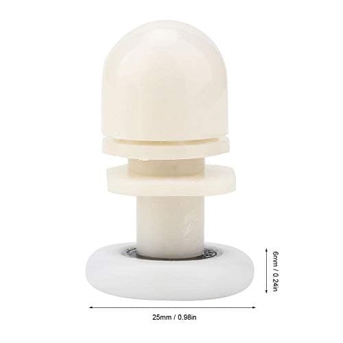 Bathroom Roller, Door Wheel, Plastic Sliding Roller Door Hardware for Bathroom Door Glass Door Home Accessories(25mm) 6